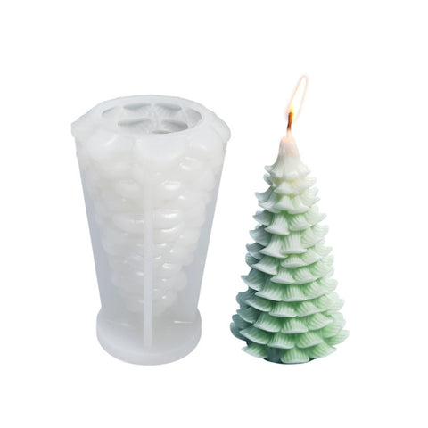 Christmas DIY Scented Candle Silicone Mold, White