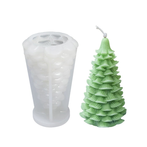 Christmas DIY Scented Candle Silicone Mold, White