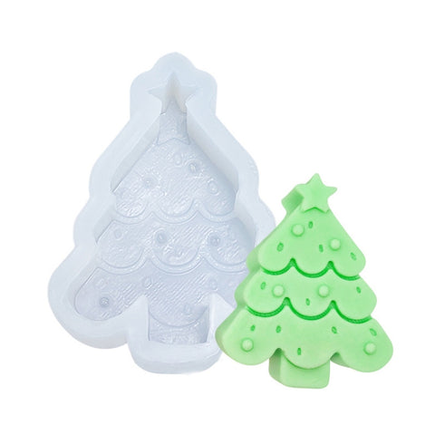 Christmas DIY Scented Candle Silicone Mold, White