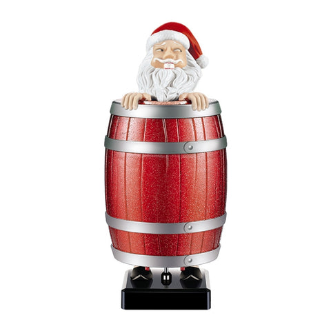Wooden Barrels Automatic Ejection Cigarette Cases Spoof Toys, Strange Uncle, Santa Claus