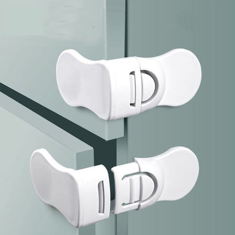 10 PCS Child Safety Lock Baby Anti-pinch Hand Protection Lock, Right Angle