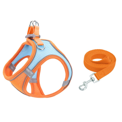 TM050 Pet Chest Strap Vest Type Breathable Reflective Traction Rope, XXXS, XXS, XS, S, M, L