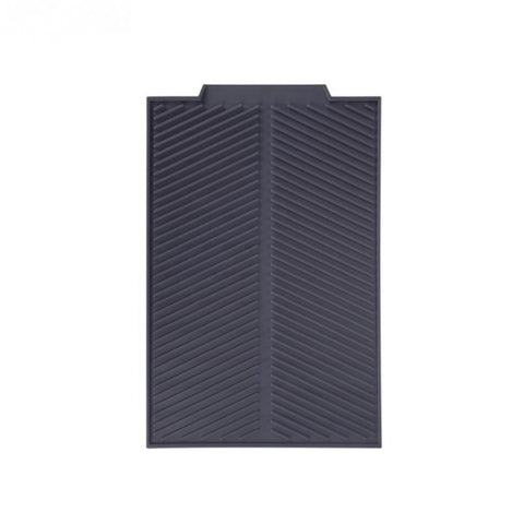 Silicone Drain Pad Kitchen Multifunctional Thermal Insulation Drying Pad, Grey, Green