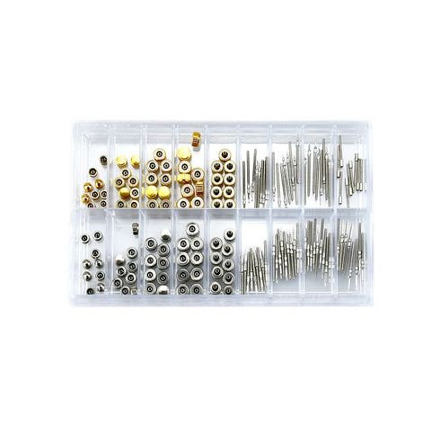 170 PCS / Box C012 Watch Accessories Epoxy Watch Crown and Stem Repair Parts, 170 PCS / Box C012