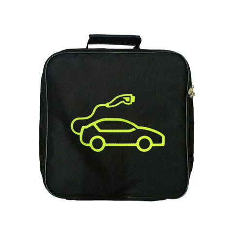 Car Charging Cable Storage Bag Carry Bag For Electric Vehicle Charger Plugs,Spec:, Round Without Logo, Round  With Logo, Square Without Logo, Square With Logo, Large With Logo, Large Without Logo