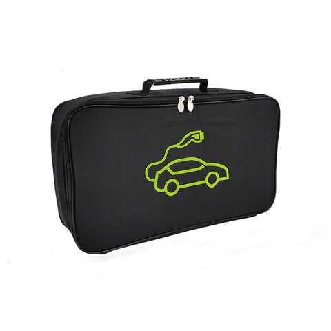 Car Charging Cable Storage Bag Carry Bag For Electric Vehicle Charger Plugs,Spec:, Round Without Logo, Round  With Logo, Square Without Logo, Square With Logo, Large With Logo, Large Without Logo