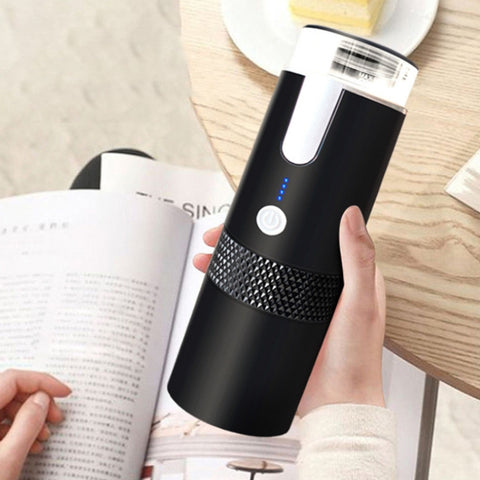 Fully Automatic Portable Wireless Coffee Machine, Black