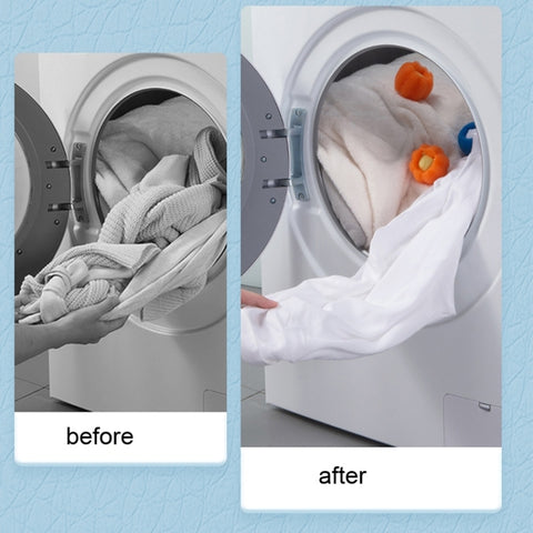 Washing Machine Laundry Ball Decontamination Hair Removal Anti-winding Cleaning Ball, Bear Blue, Bear Orange