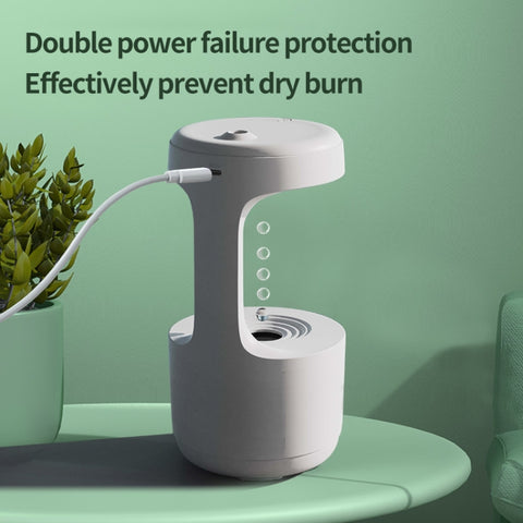 W1 LED Smart Display Anti-Gravity Water Drop Humidifier, W1