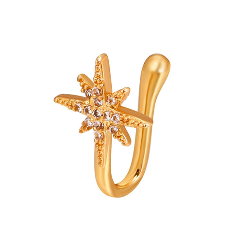 U-shaped Nose Clip Copper Inlaid With Zircon Nose Decoration, Color: G-189 Silver, G-364 Gold, G-365 Silver, G-247 Gold, G-248 Silver, G-251 Gold, G-252 Silver, G-253 Gold, G-254 Silver, G-235 Gold, G-236 Silver, G-231 Gold, G-232 Silver, G-249 Gold   ...