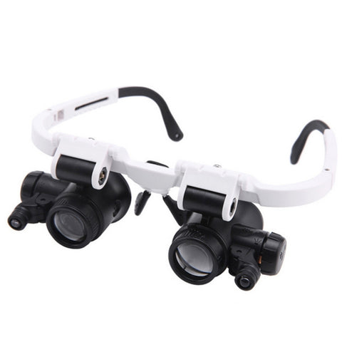 9892H-1  8x / 15x / 23x  2LED Head-mounted Magnifier Watch Repair Glasses Type Magnifier, 9892H-1