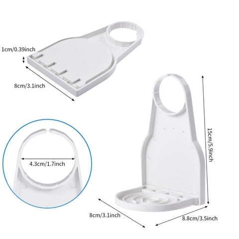 Foldable Laundry Detergent Drip Catcher Tray Cup Holder Soap Dispenser Gadget, White, Black, Yellow, Red