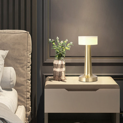 Touch Wireless Charging Desk Lamp Atmosphere Night Lamp, Bronze, Golden, Silver