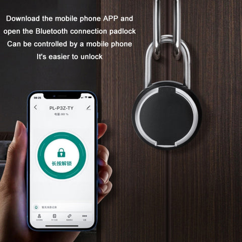 Outdoor Waterproof Electronic Intelligent Fingerprint Padlock, P3Z-TY