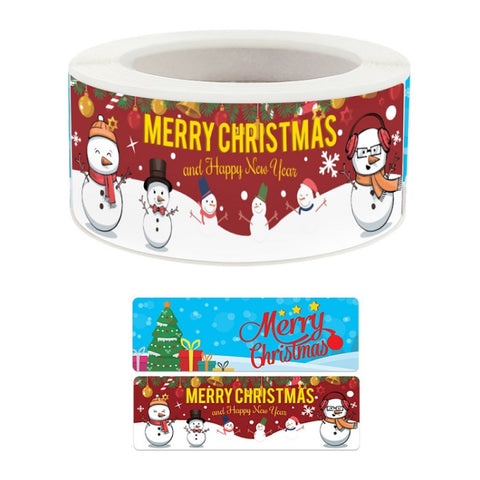 Christmas Stickers Child Toys Holiday Cartoon Tabel, 25x75mm
