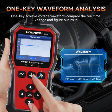 KONNWEI OBDII EOBD CAN Engine Code Reader Car Diagnostic Tool 13 Languages, KW341