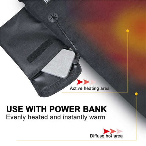 Outdoor Winter Camping Warm USB Heating Cushions With Backrest, With Backrest Black, With Backrest Gray, With Backrest Khaki