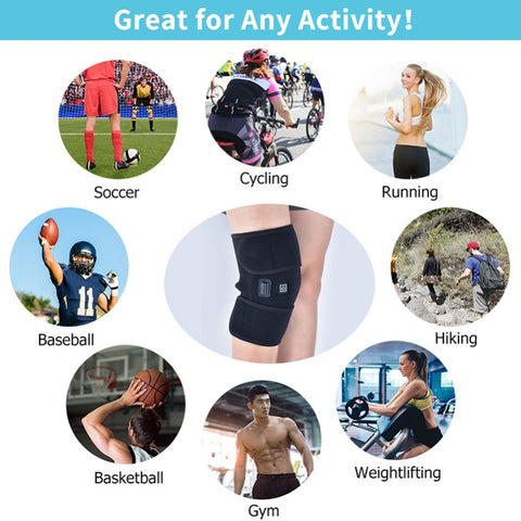 Infrared Heating Therapy Knee Pad Rehabilitation Assistance, US Plug, EU Plug, USB Model