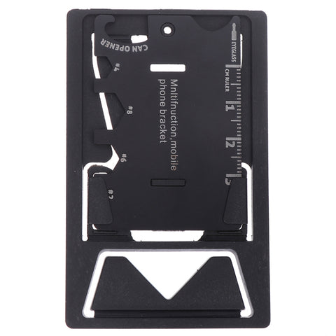 4 PCS Multifunction Folding Mobile Phone Bracket Mini EDC Tool Card Bottle Opener