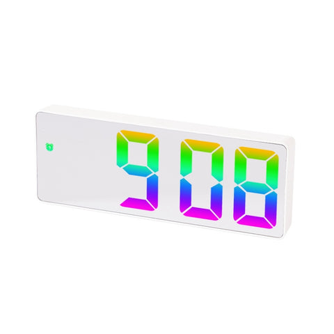 Colorful Fonts LED Electronic Alarm Clock Large Screen Clock