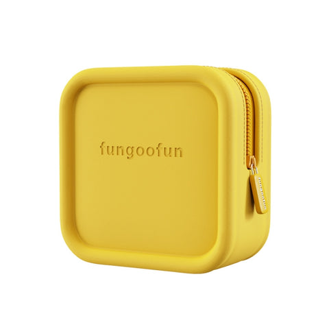 Fungoofun Candy Color EVA Travel Digital Storage Bag Cosmetic Bag, Square Pink, Square Orange, Square Yellow, Brick Pink, Brick Orange, Brick Yellow