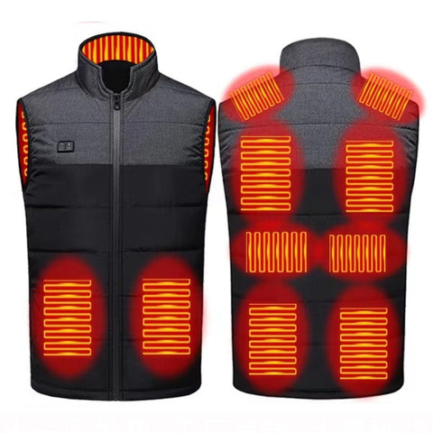 Heated Vest Electric Heating 3 Constant Temperature Warm Cotton Jacket, S, M, L, XL, 2XL, 3XL