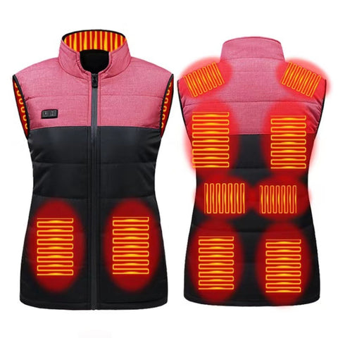 Heated Vest Electric Heating 3 Constant Temperature Warm Cotton Jacket, S, M, L, XL, 2XL, 3XL