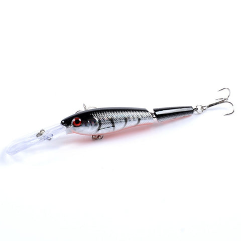M0208 13.3cm/13.4g Lure Bionic Multi-section Mino Fake Lure Plastic Lure, M0208 1, M0208 2, M0208 3, M0208 4, M0208 5, M0208 6