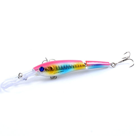 M0208 13.3cm/13.4g Lure Bionic Multi-section Mino Fake Lure Plastic Lure, M0208 1, M0208 2, M0208 3, M0208 4, M0208 5, M0208 6