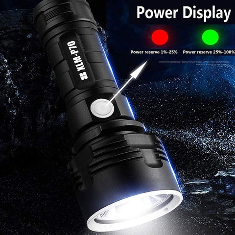 Strong Light Outdoor Waterproof Camping Aluminum LED Flashlight, Style:, L2 (Without Battery), P70 (Without Battery)