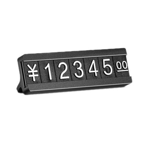 Metal Digital Grain Price Display Micro Standing Plate, Double Layer, Single Layer