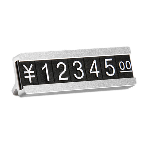 Metal Digital Grain Price Display Micro Standing Plate, Double Layer, Single Layer