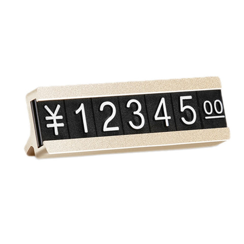 Metal Digital Grain Price Display Micro Standing Plate, Double Layer, Single Layer