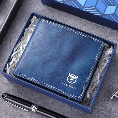 BUFF CAPTAIN 032 Vintage Leather Wallets Coins Card Holder Wallet