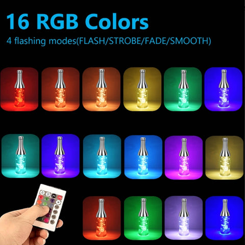 3W LED Wine Bottle Light Dazzling Night Light Decorative Night Light