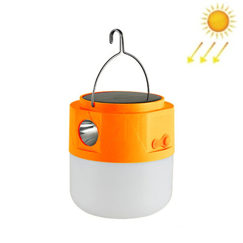 105 Solar Rechargeable LED Bulb Light Camping Light Emergency Light with Flashlight Function, White, Blue, Orange