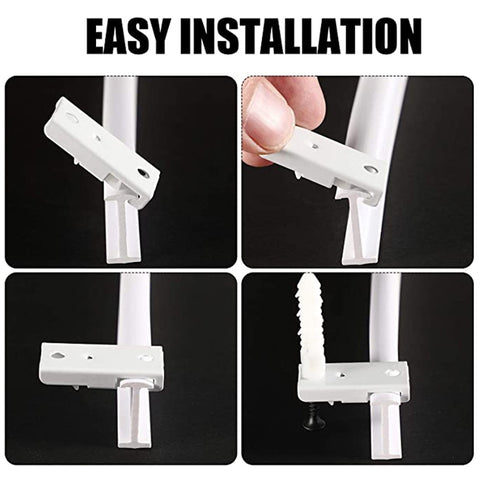5M Curtain Track Curved Rail Hook Pulley Mounting Code Screw Expansion Plug, 5m