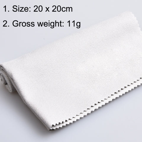 10PCS Wind Guitar Cleaning Cloth Piano Wipe Jean Cloth, Gray