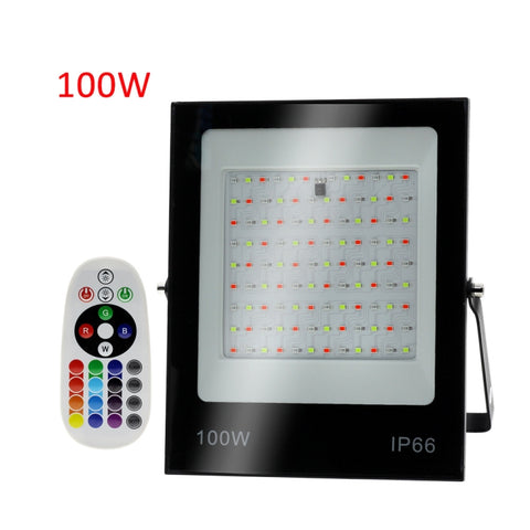 Colorful RGB Changing LED Flood Light With Remote Control, 30W, 50W, 100W, 200W