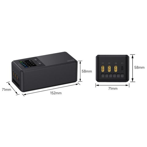 For DJI Matrice 4D / 4TD LKTOP UC363 Digital Display 3-Channel Charging Manager 300W Battery Fast Charger, US Plug, EU Plug