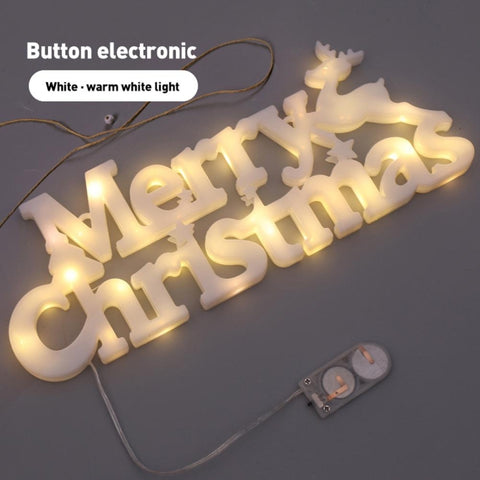 Merry Christmas Letters Modeling Lights, White Shell Button Battery, Red  Shell Button Battery, White Shell Dry Battery, Red  Shell Dry Battery, Yellow Button Battery