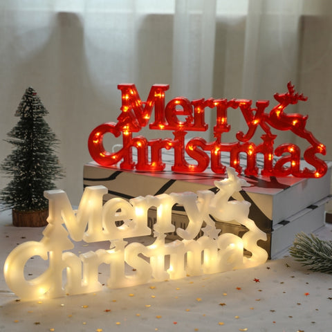 Merry Christmas Letters Modeling Lights, White Shell Button Battery, Red  Shell Button Battery, White Shell Dry Battery, Red  Shell Dry Battery, Yellow Button Battery