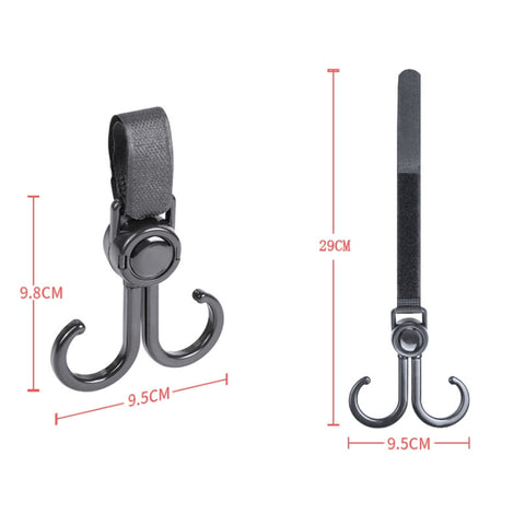 Multifunctional Wheelchair Baby Stroller Double Hooks, 2 PCS/Set