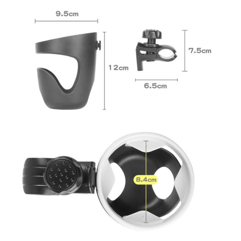 Baby Strollers Universal Multifunctional Bottle Cup Holder, Black