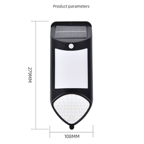 X-A18 59 LED Solar LED Flame Human Sensor Lights Garden Lights