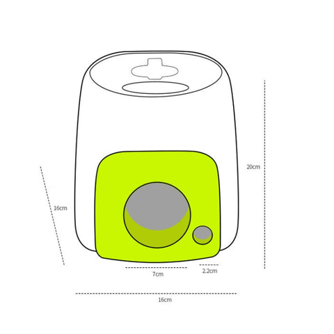 AFP Tennis Food Reward Machine Leaky Feeder Dog Smart Feeding Machine Toy, Green+1 Ball