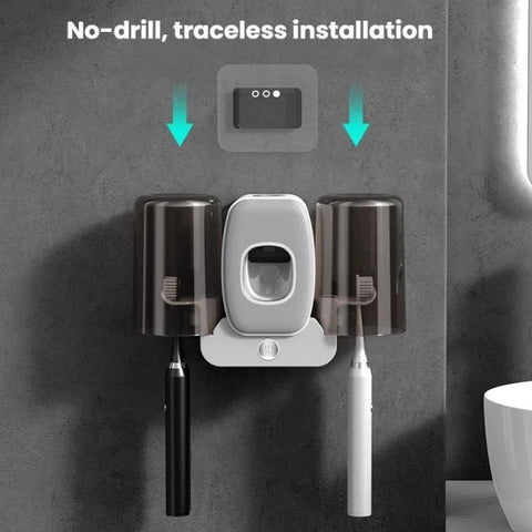 Smart Toothbrush Sanitizer UV Sterilizing Wall-Mounted Storage Rack