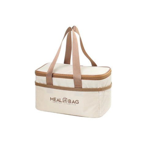 Insulated Square Lunch Bag with Handles Thermal Food Delivery Bag for Meal Prep, Small, Medium, Large
