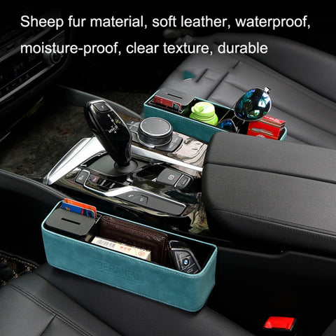 DE RAN FU Car Seat Storage Box Cup Holder Fur Citrine Phone Sundry Storage Box, 6030 Grey, 6030 Brown, 6030 Blue, 6030 Black