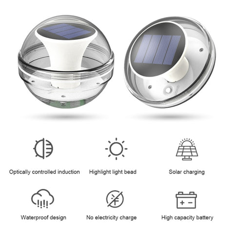 Solar Water Floating Lights Patio Pool Floating Landscape Decorative Lights, Three Light Mode